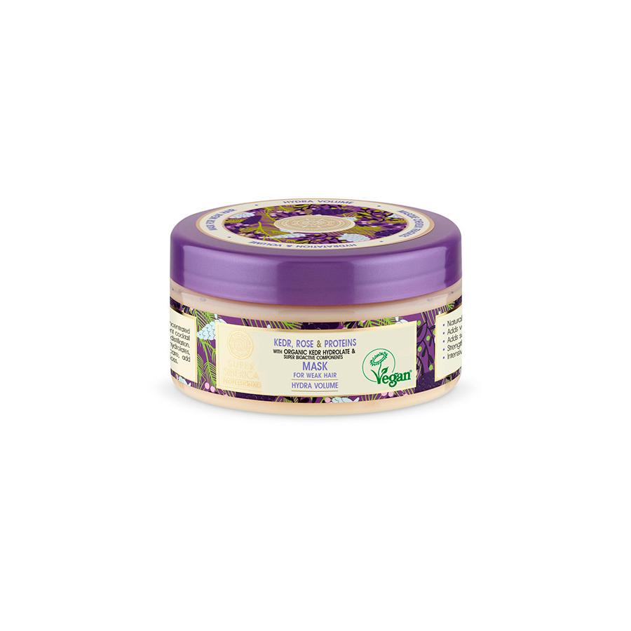 Hårinpackning för svagt hår med tall, ros och proteiner Natura Siberica 400 ml