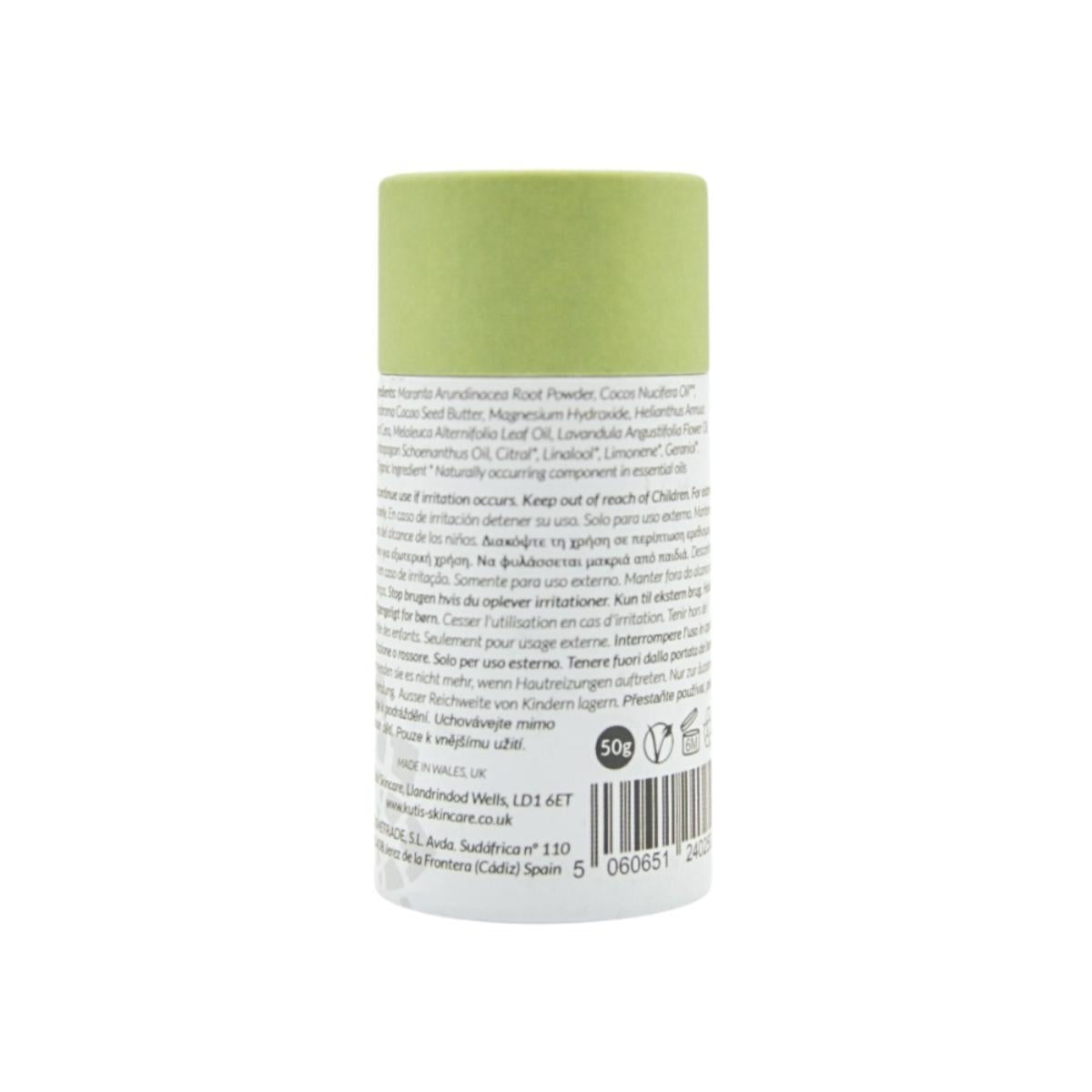 Desodorante Vegano sin Bicarbonato de Lemongrass y Árbol de Té 50 g