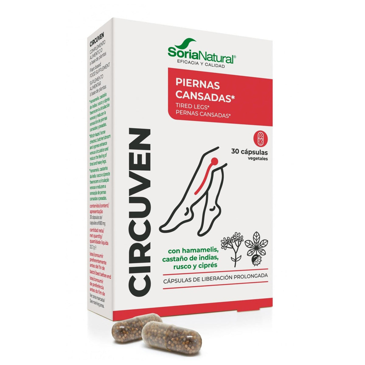 19-C Circuvén met verlengde afgifte Soria Natural, 30 capsules
