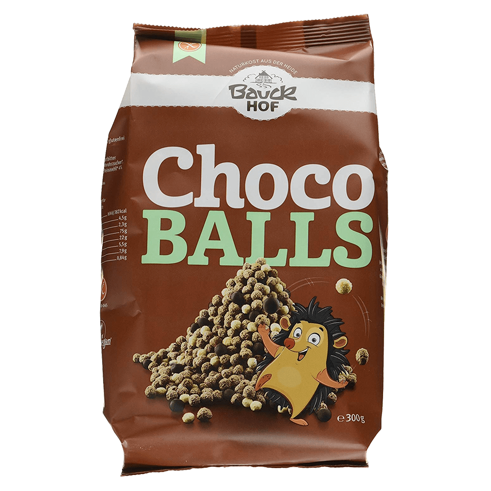 Palline di cereali e cioccolato senza glutine Bauckhof 300 g
