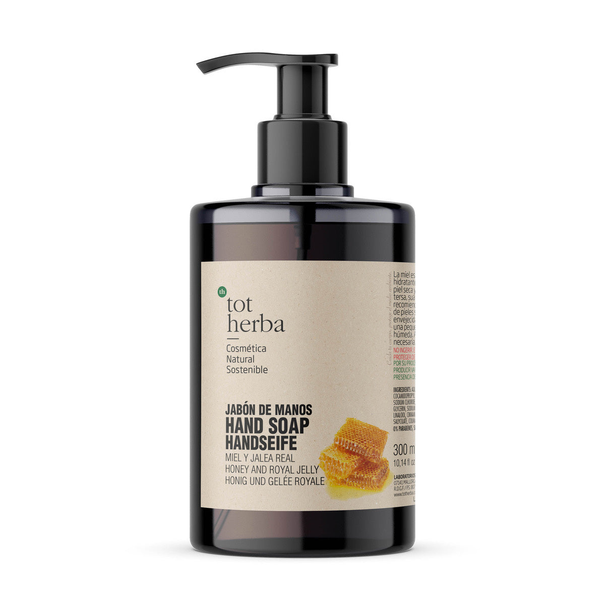 Mydło do rąk z miodem i mleczkiem pszczelim, Tot Herba, 300 ml
