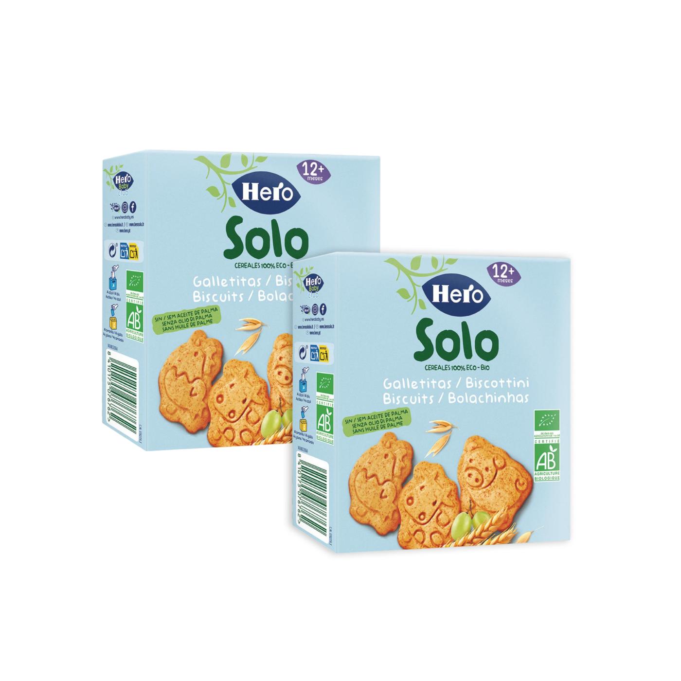 Kampanjpaket 2x djurkakor Solo Cereals 100 g-Hero Solo
