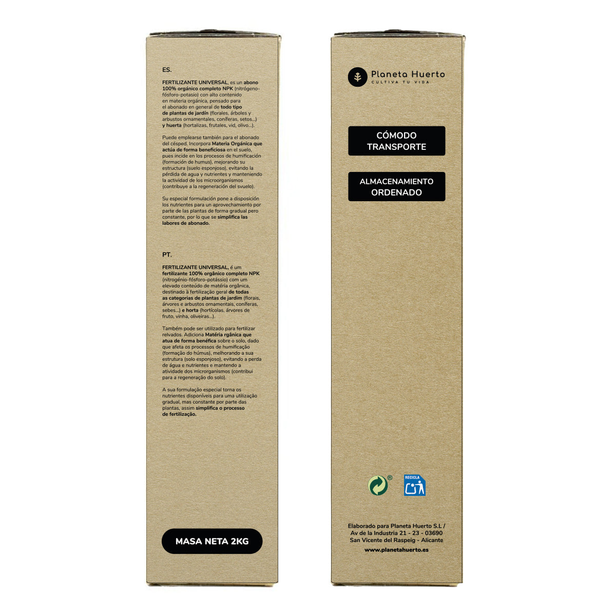 ECO Universele Meststof Planet Garden 2 Kg