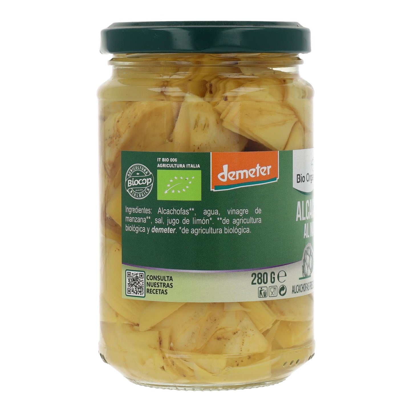 Artichauts au naturel Demeter Bio Organica Italia 280 g
