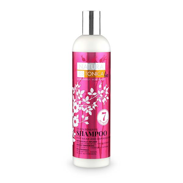 Shampoo for weak and damaged hair 7 benefits Natura Estonica 400 ml