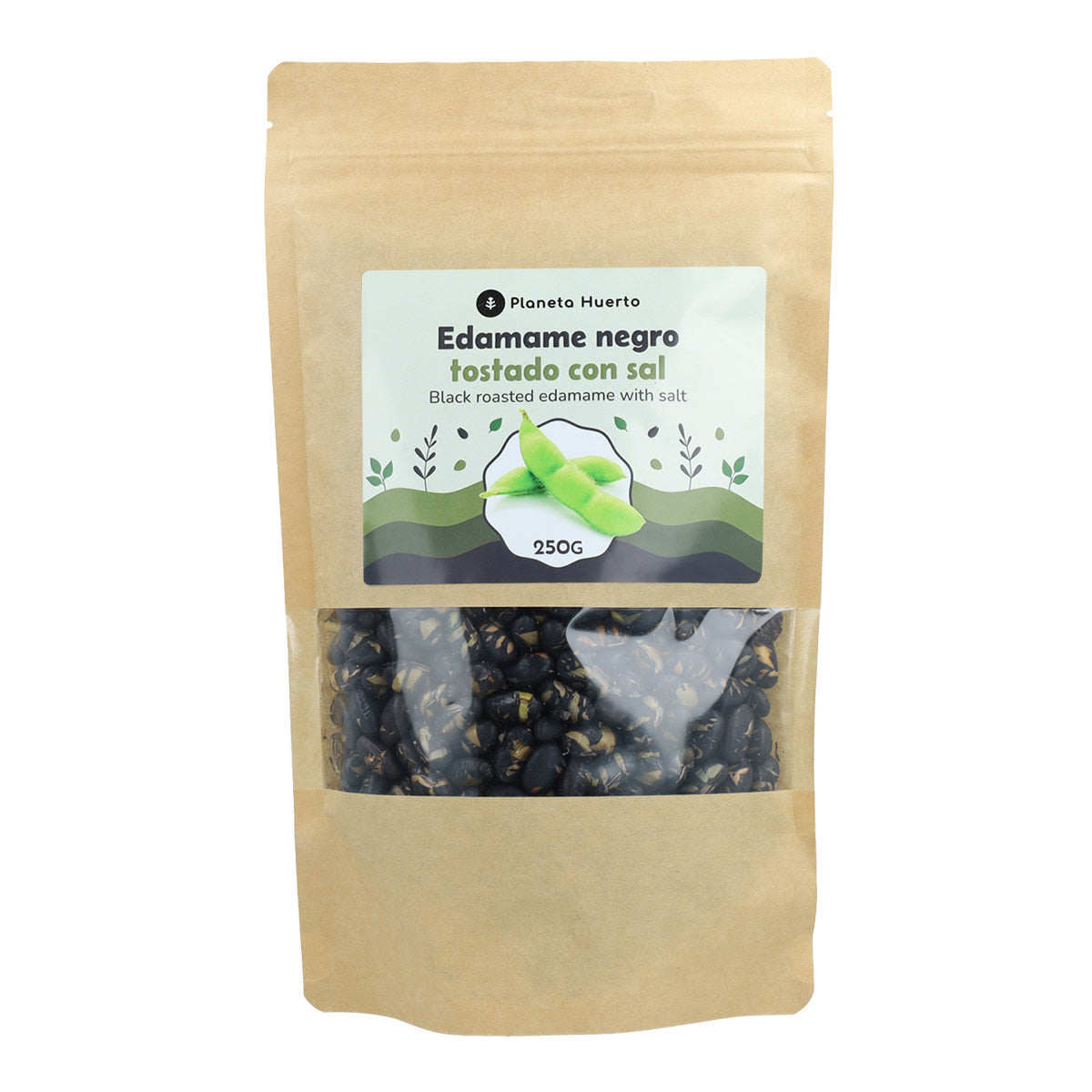 Prażony czarny edamame z solą PLaneta Huerto 250gr