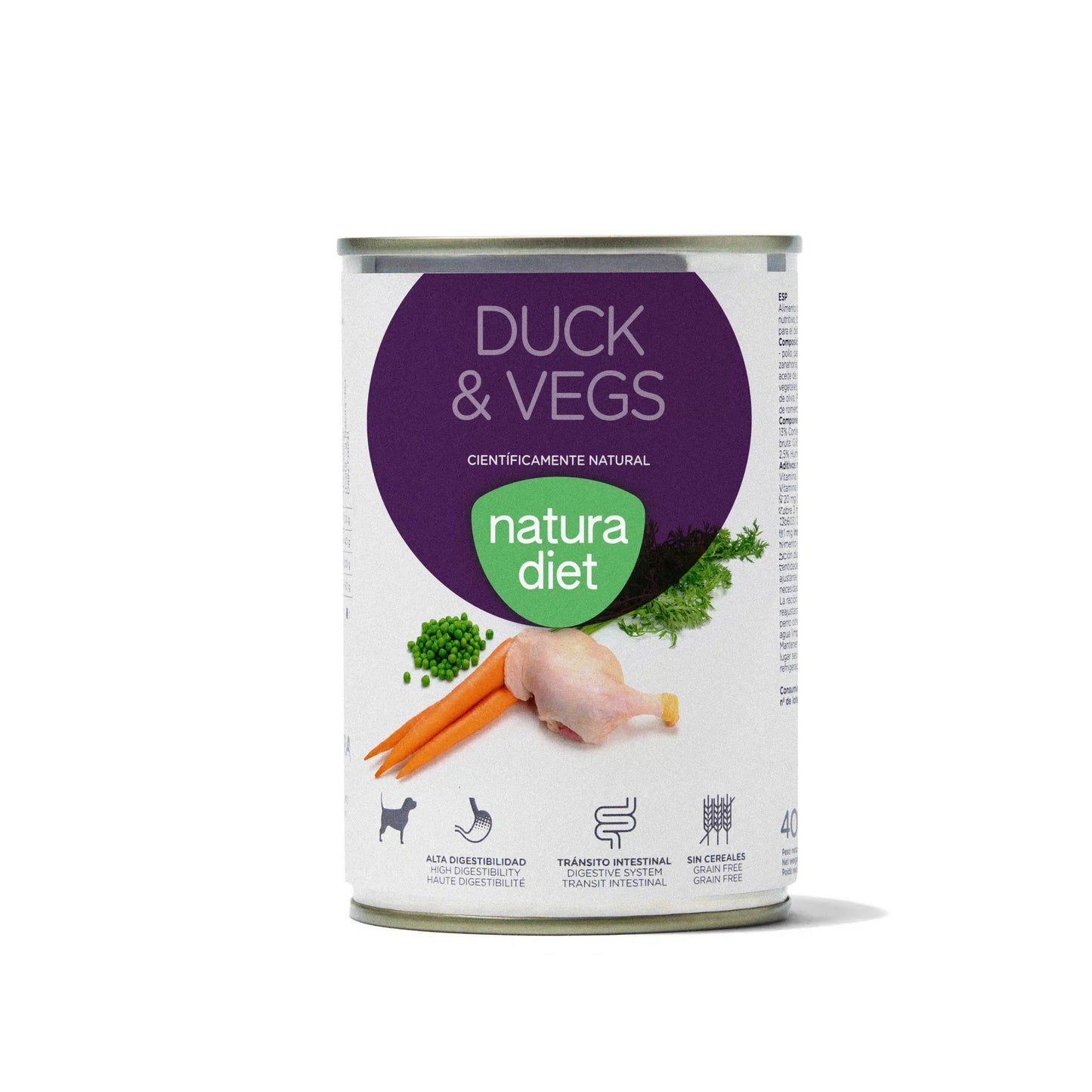 Natura Diet Dog Duck & Vegs Blötfoder för hundar 400 g
