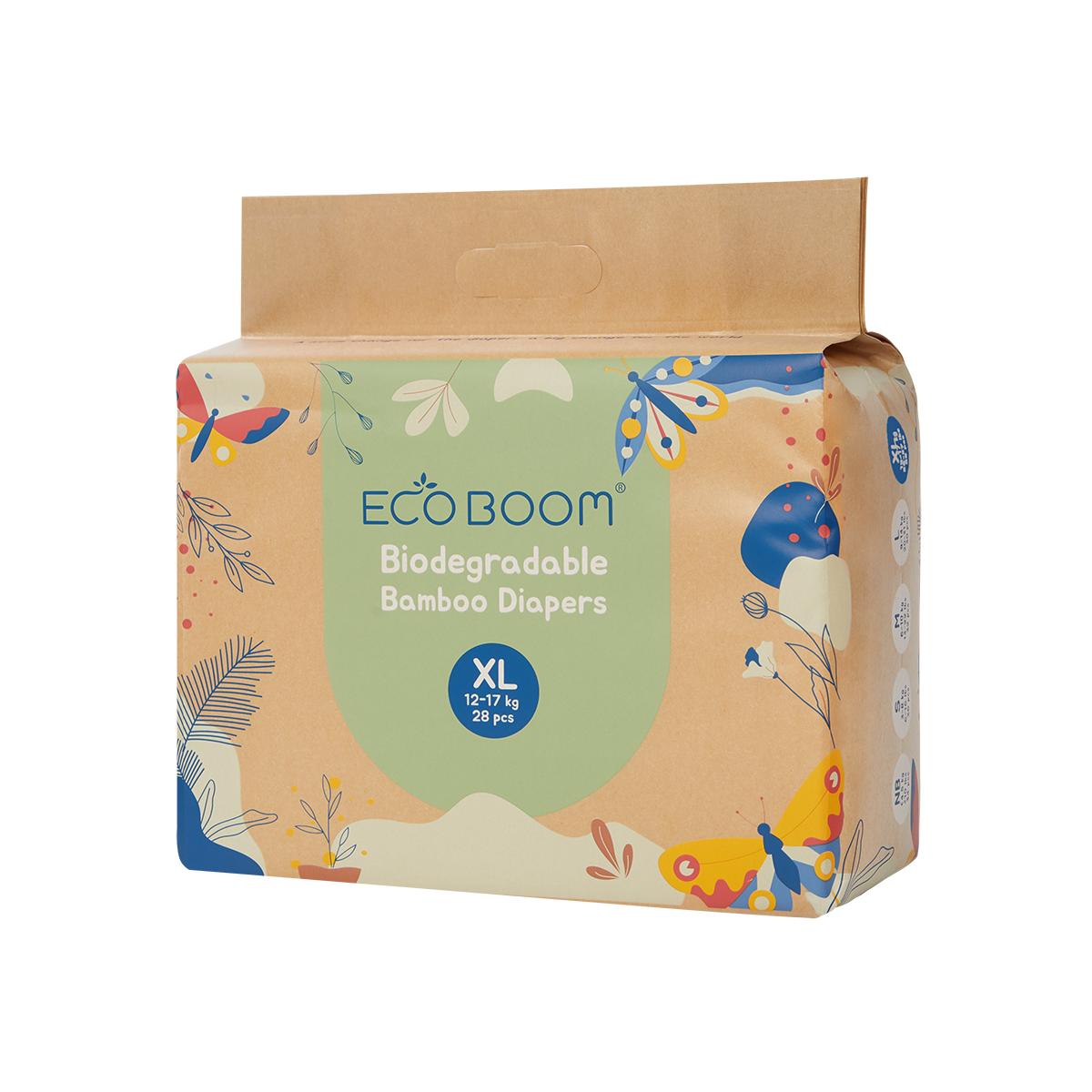 Ecoboom T5 Bamboo Nappies (12 to 17 kg) 28 units