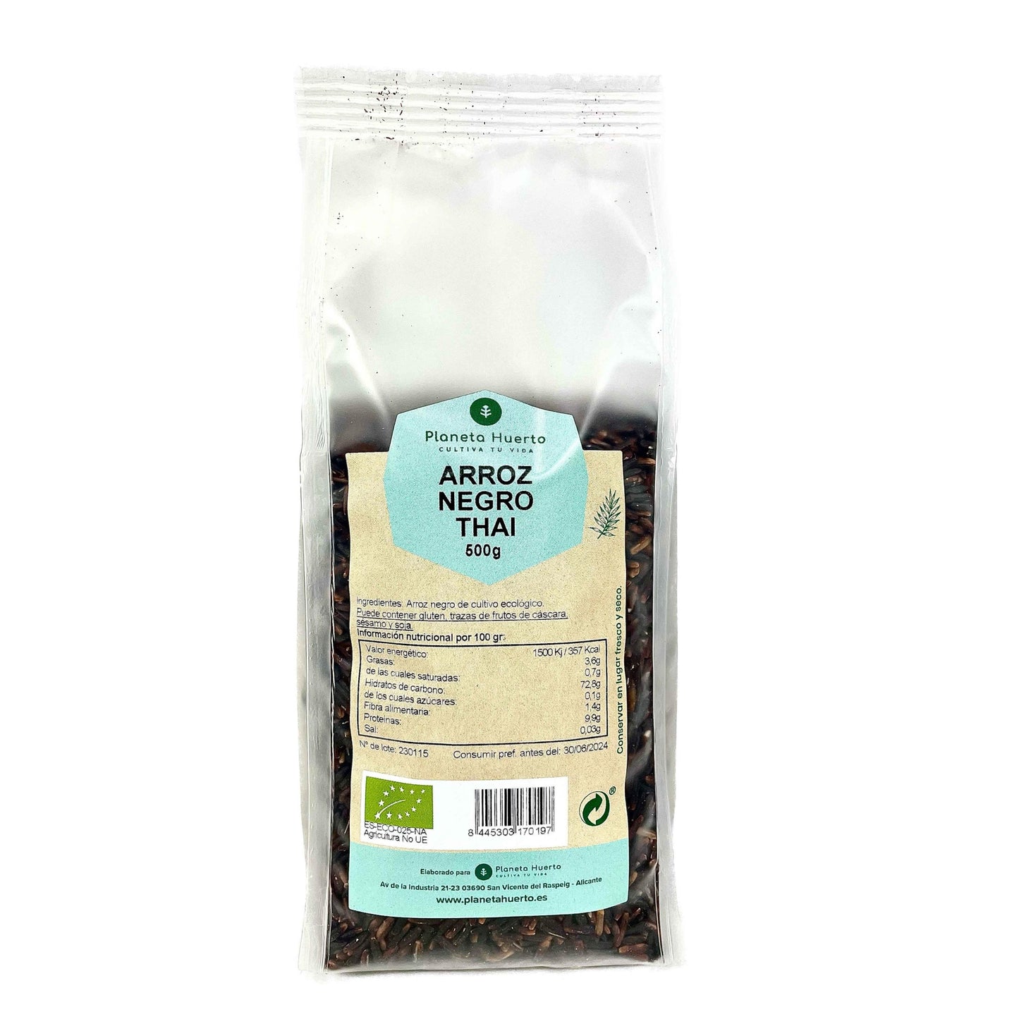 Riz noir thaï ECO Planeta Huerto 0,5 kg
