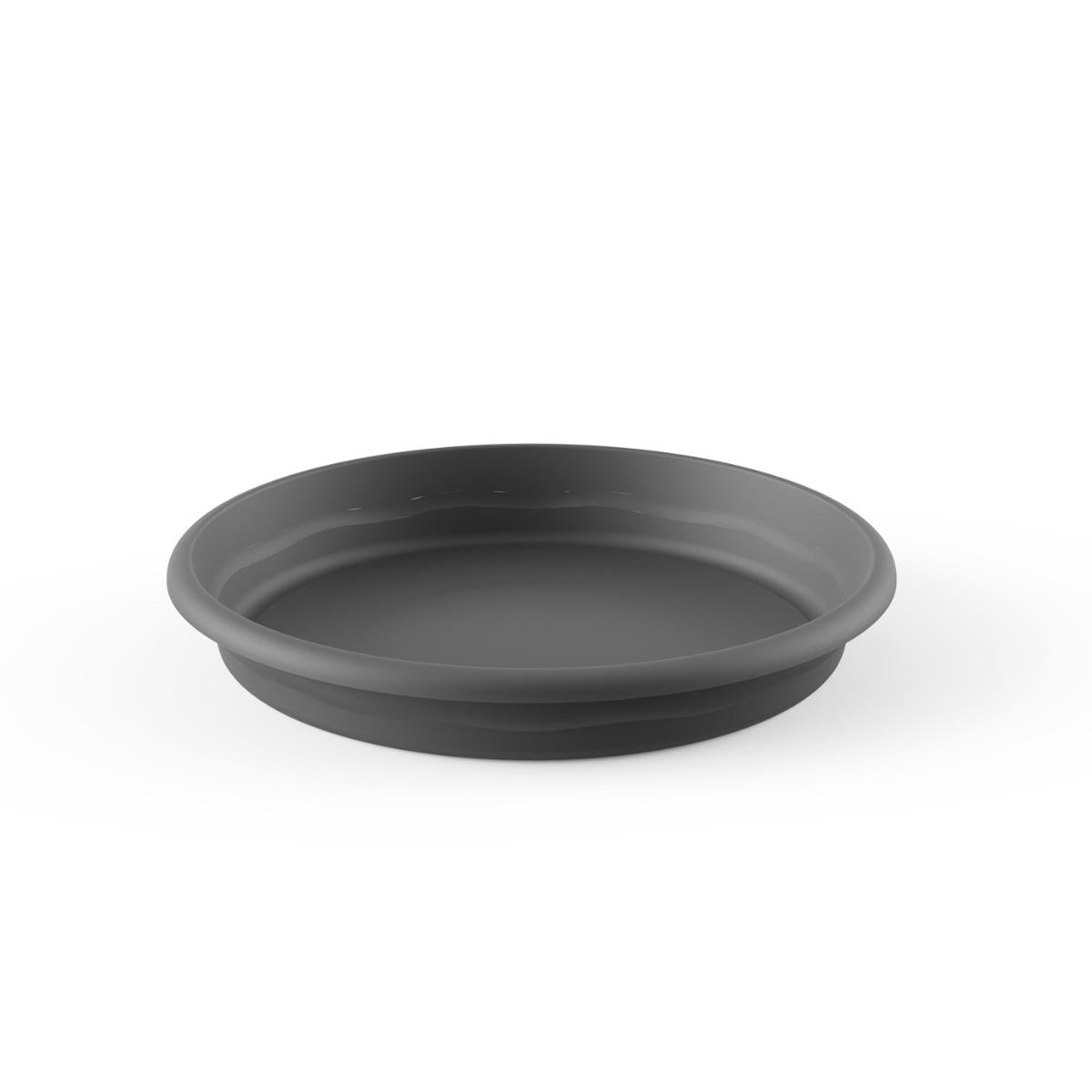 Anthracite-coloured terra pot saucer D 12 x 1.8