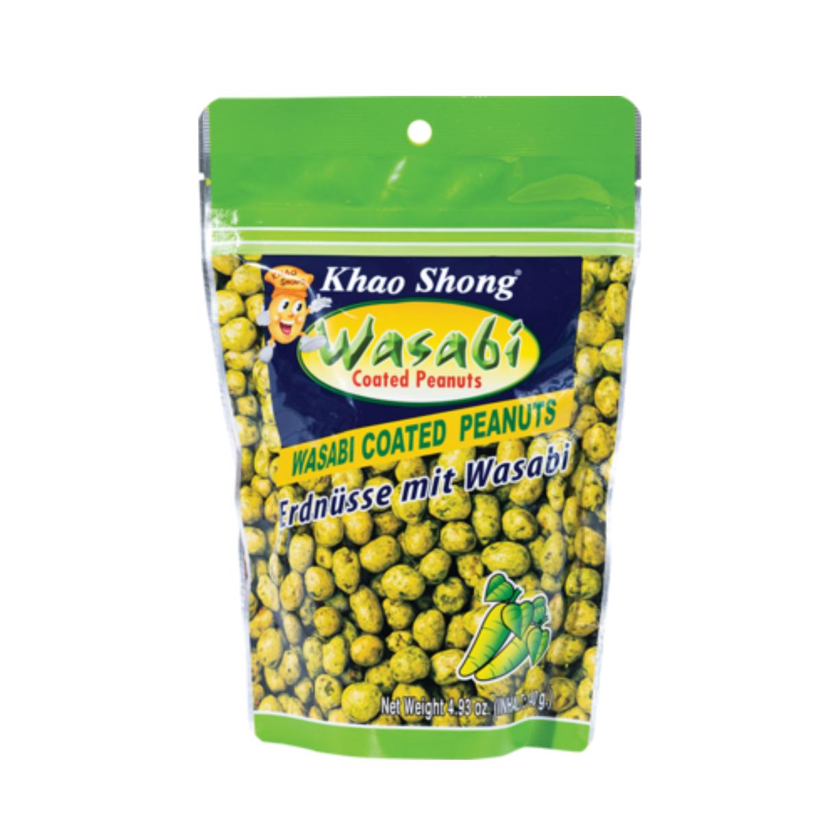 Jordnötter med wasabi Khao Shong 140 g