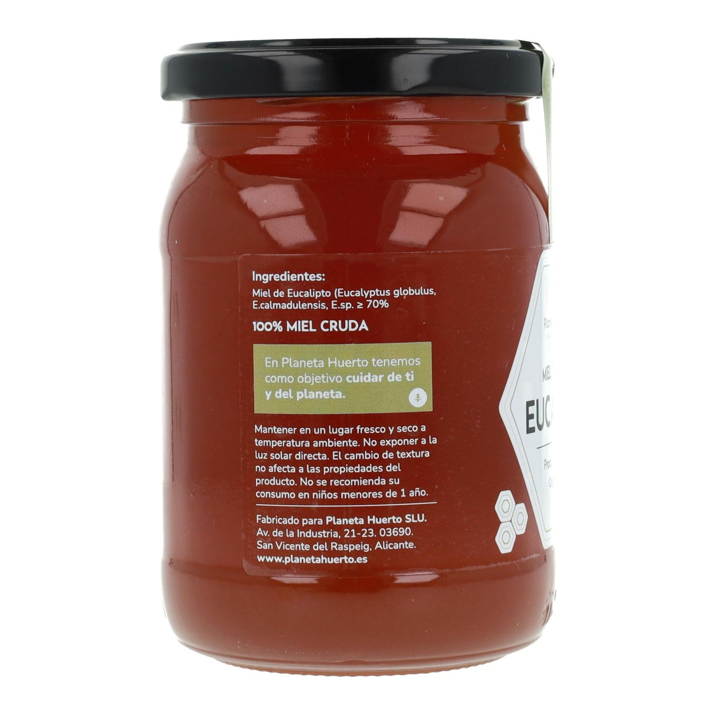 Raw Eucalyptus Honey Planeta Huerto 500 g