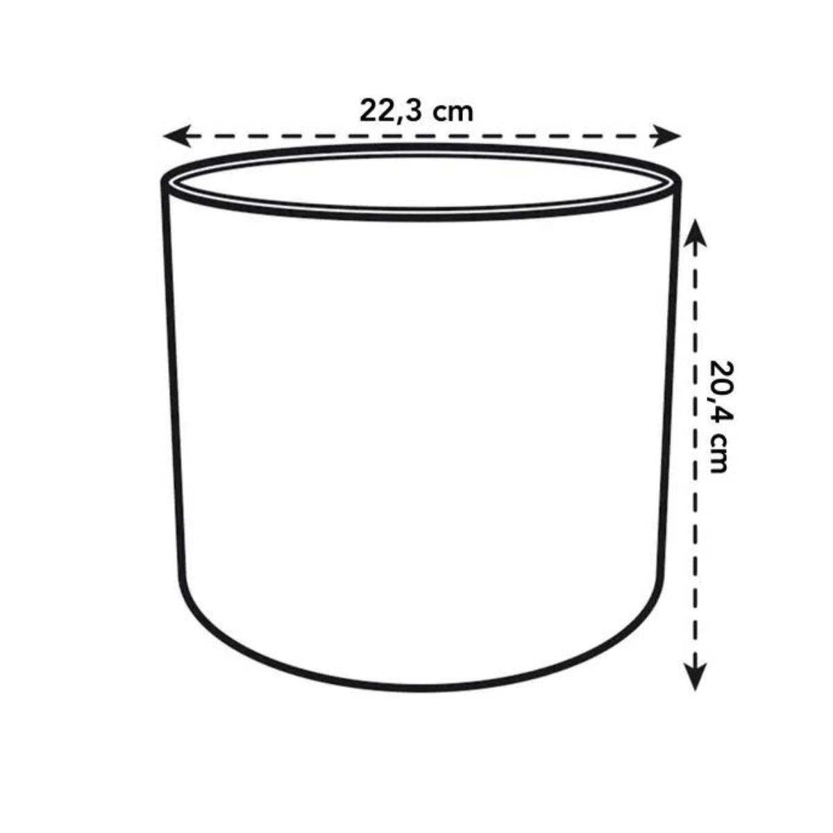 Återvunnen blomkruka Ocean Round Elho Pacific Green 14 cm