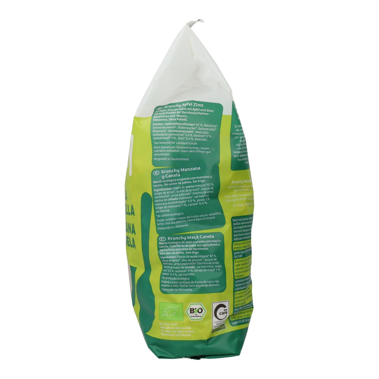 2-pack Krunchy Muesli Äpple och Kanel BIO, Barnhouse, 750 g