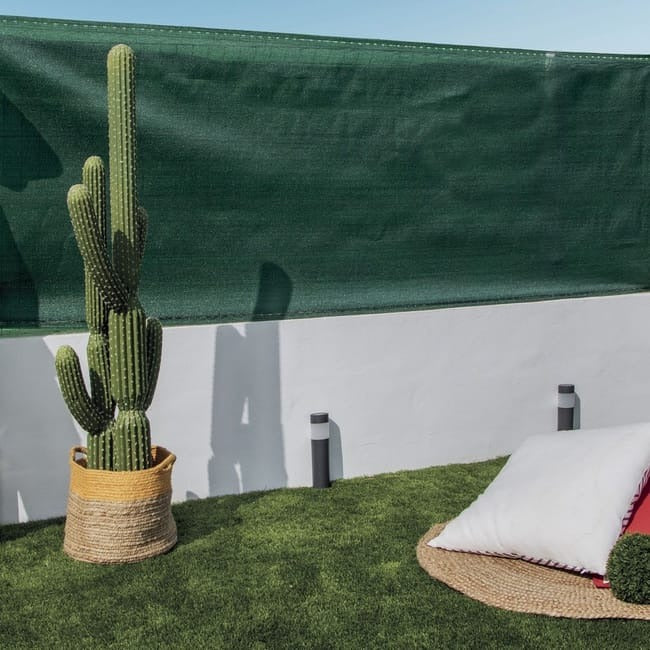 Recynet Basic green shade and concealment netting Nortene 1.5x10m