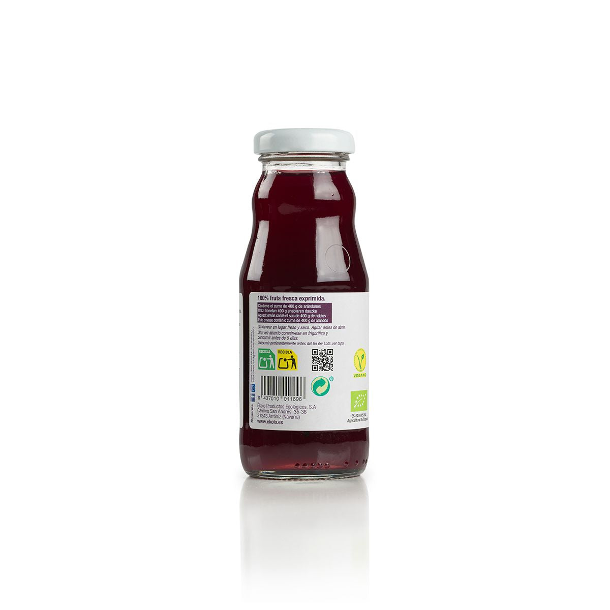 100 % biologischer Cranberrysaft Ékolo 200 ml