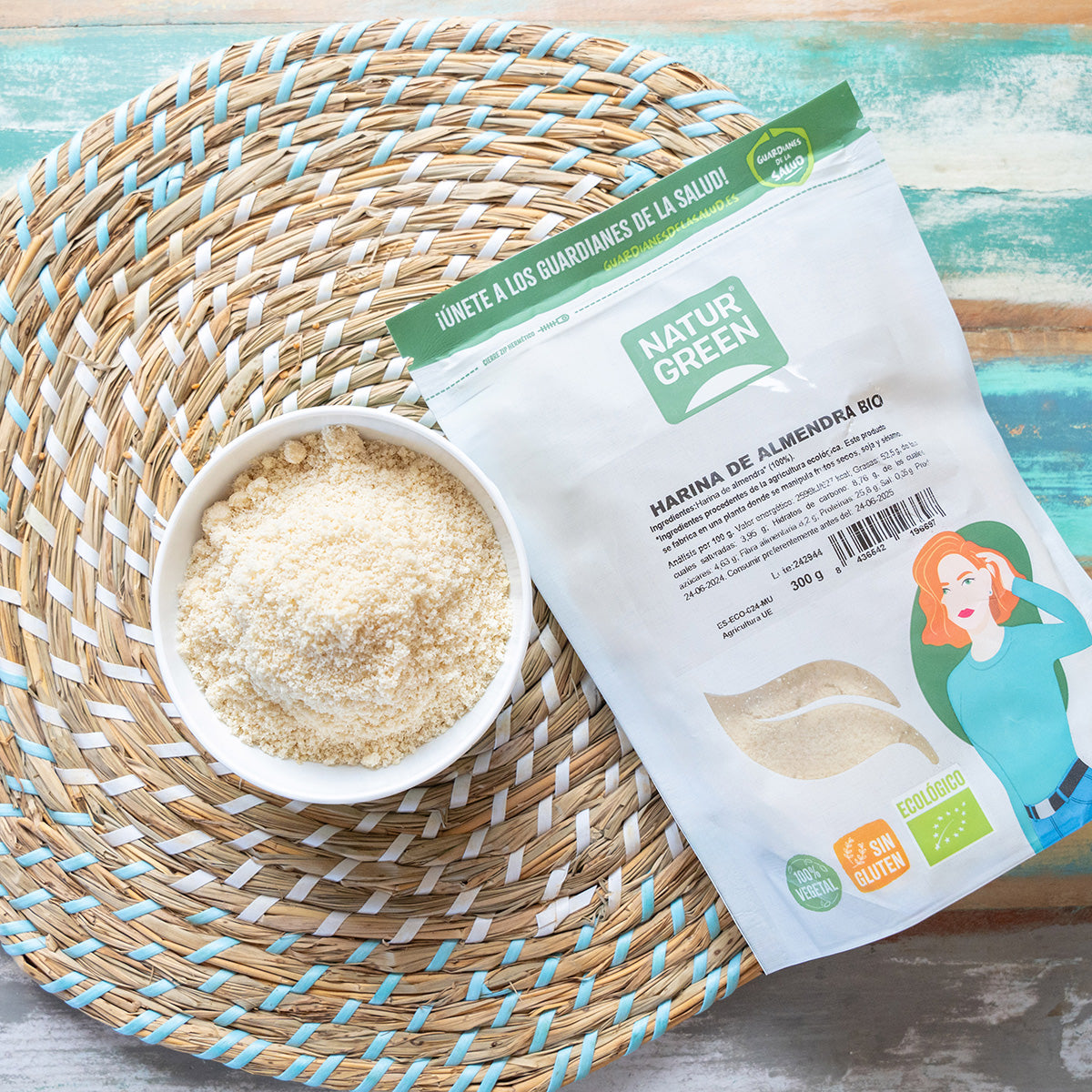 Farina di mandorle biologica senza glutine NaturGreen 300 g