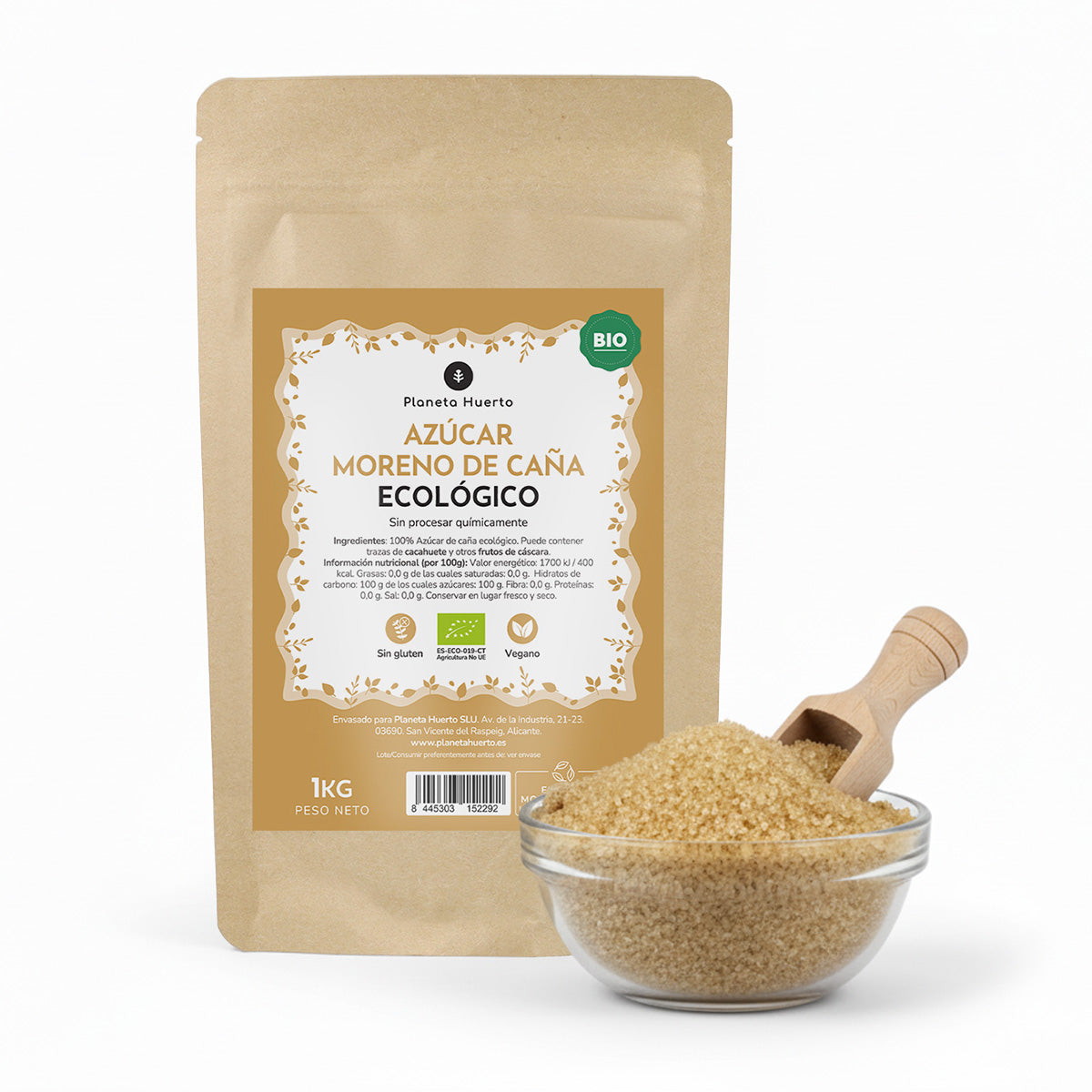 Zucchero di canna ECO Planeta Huerto 1kg