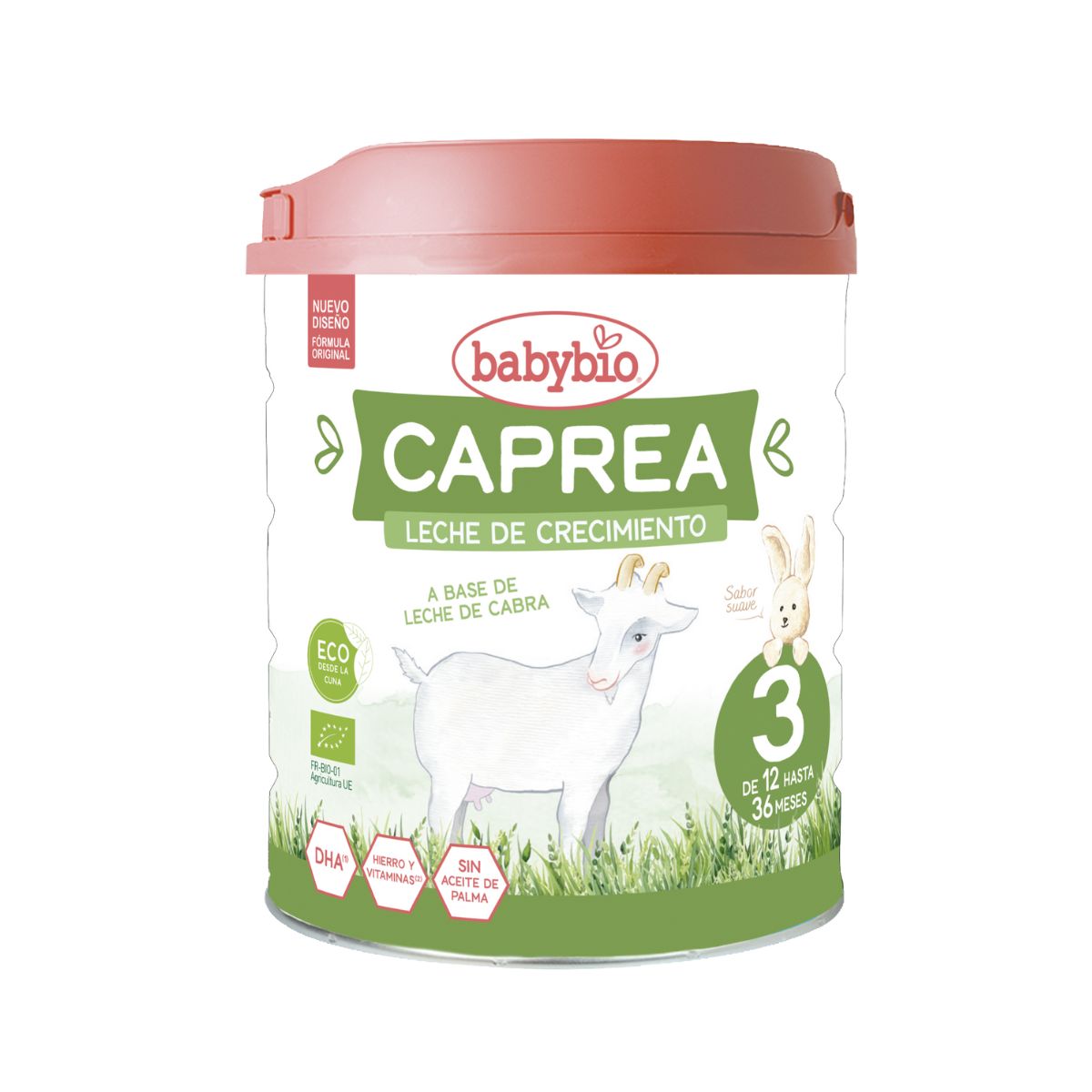 Pack 3 uds Leche cabra crecimiento Caprea 3 (12 meses a 3 años) Babybio 800 g