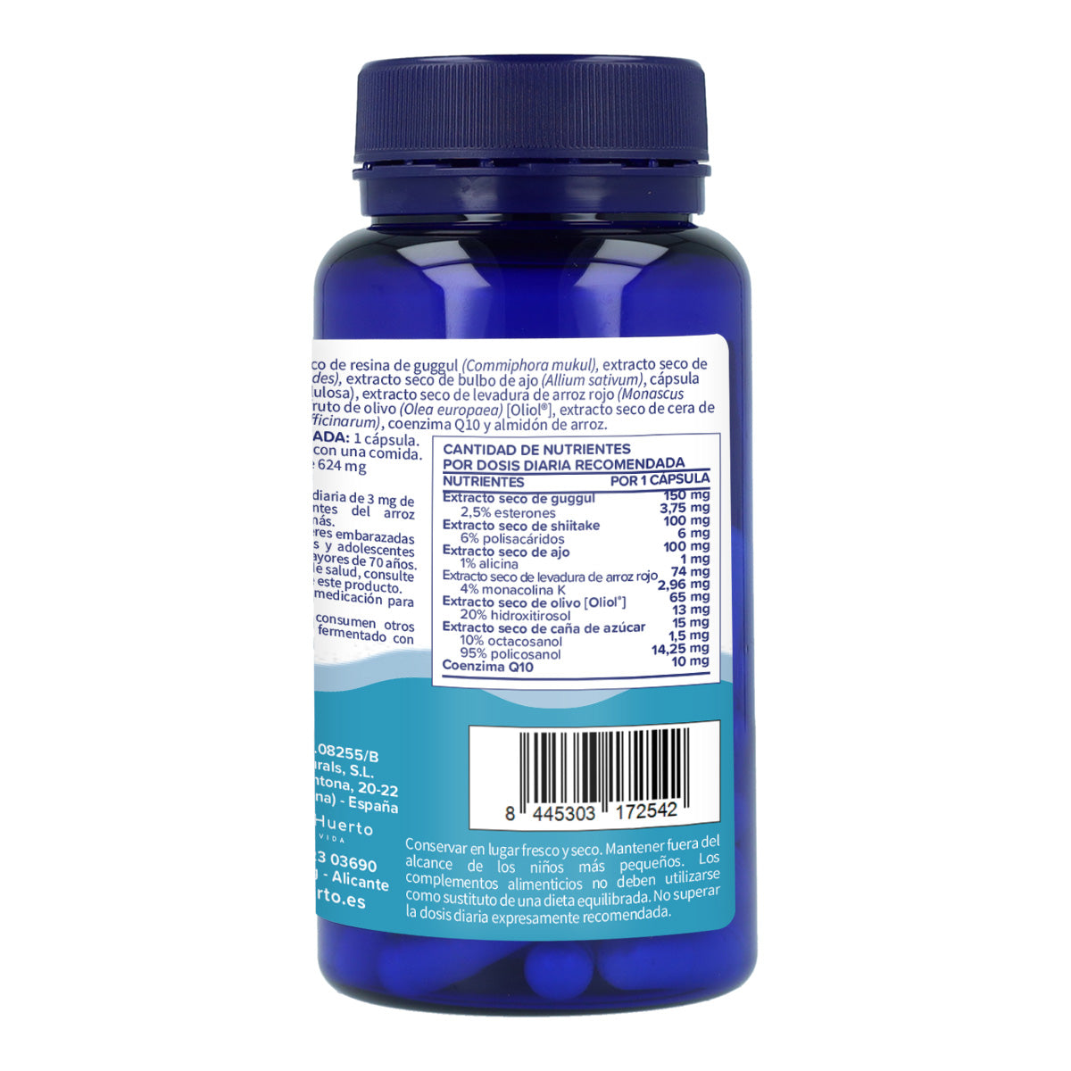 ZeroColestiol rött jästris och Coenzym Q10 Planeta Huerto 60 cap