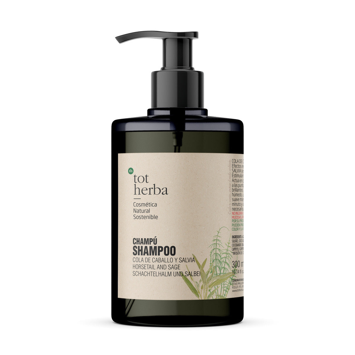 Shampoo all'equiseto e salvia, Toto Herba, 300 ml