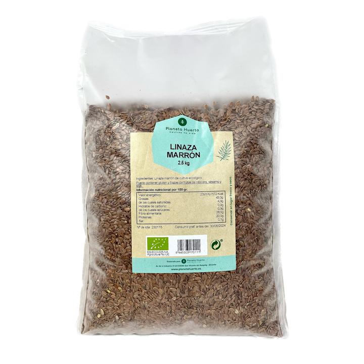 Bruin Lijnzaad ECO Planeta Huerto 2,5 kg