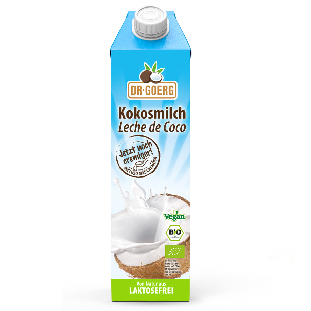 Ekologisk kokosmjölk Dr. Goerg 1 l