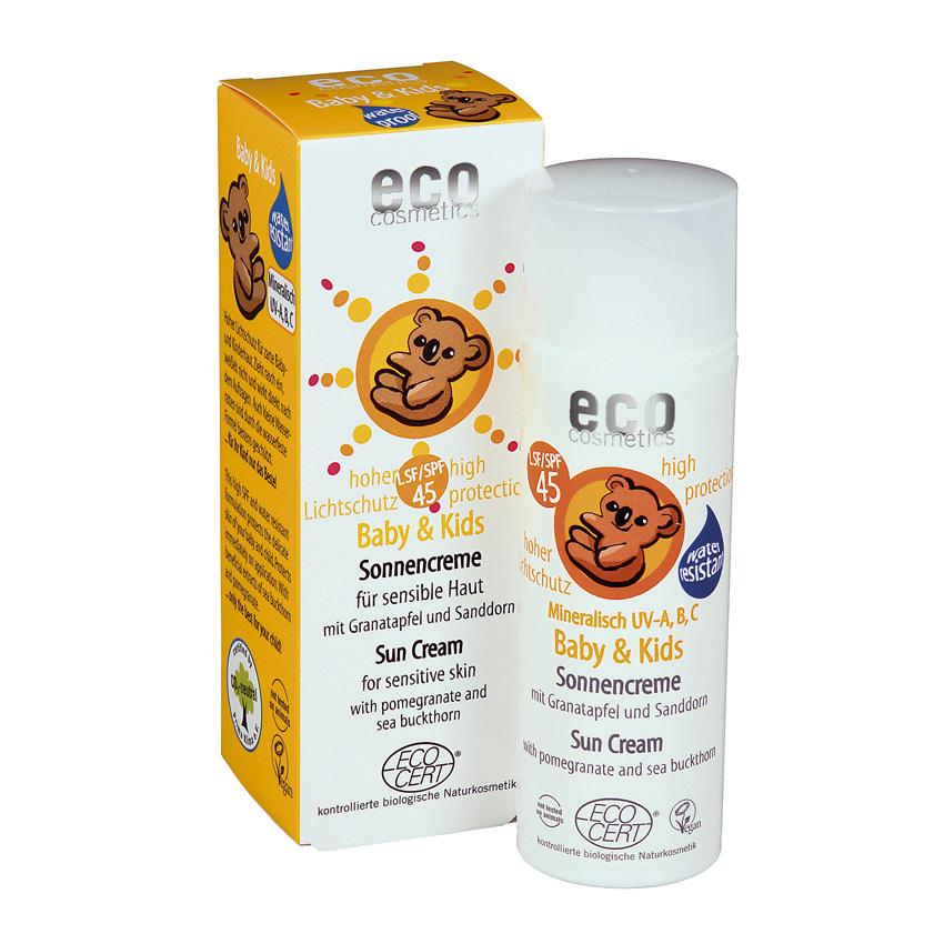 Krem przeciwsłoneczny F45 dla niemowląt i dzieci EcoCosmetics 50 ml