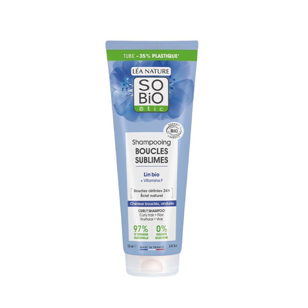 Biologische shampoo voor krullend haar & vitamine F So'Bio 250 ml