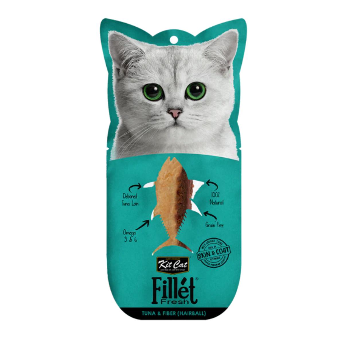 Kit Cat FilletFresh – tuńczyk i błonnik 30 g Naturalna przekąska dla kotów