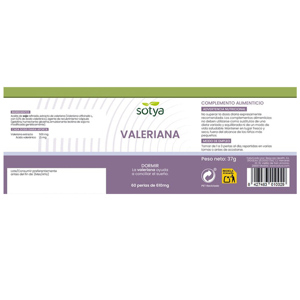 Sotya Valerian, 60 Softgels
