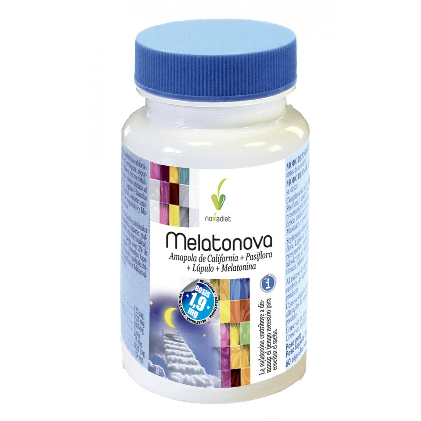 Melatonova Melatonin 1,9 mg Novadiet, 60 pflanzliche Kapseln