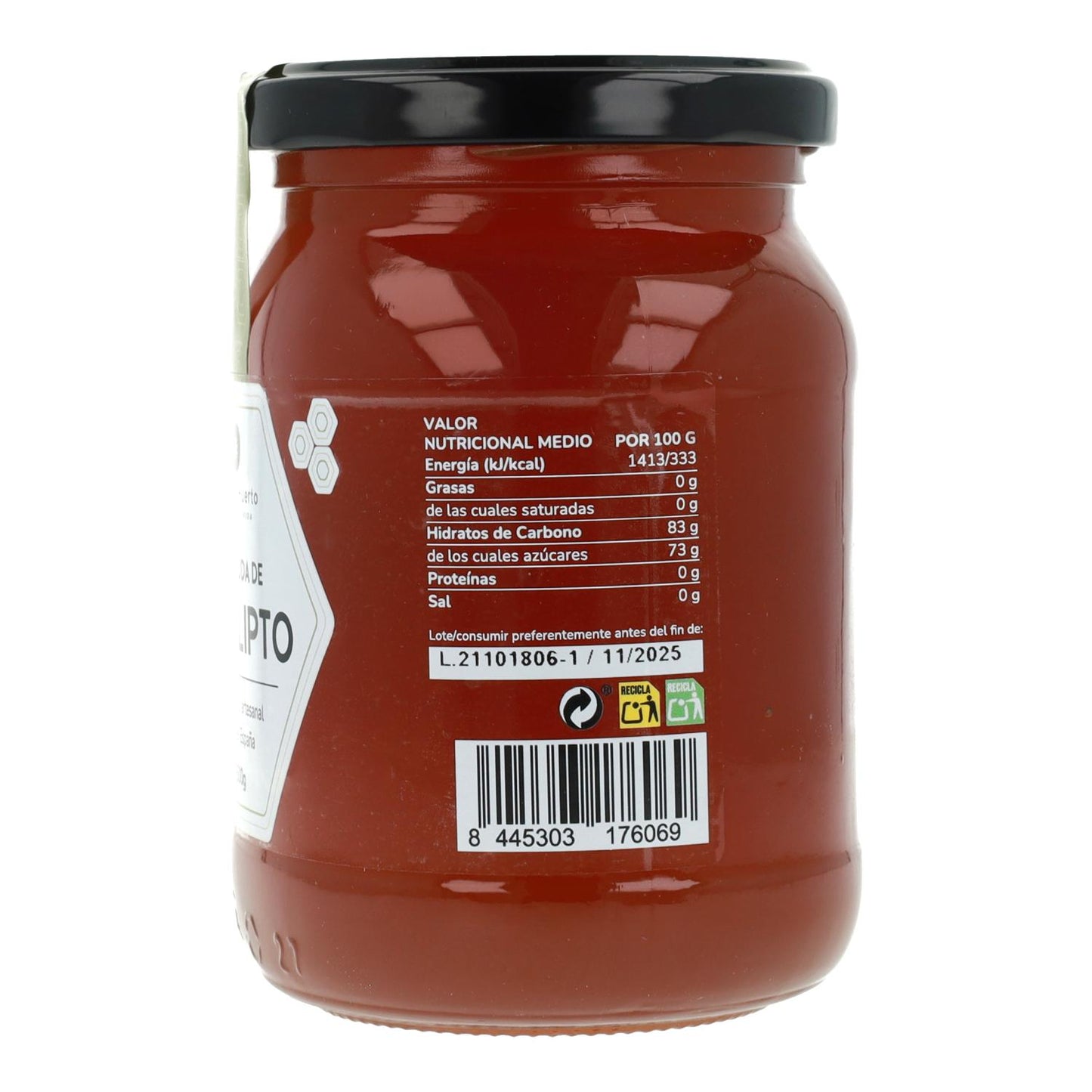 Miele di eucalipto grezzo Planeta Huerto 500 g
