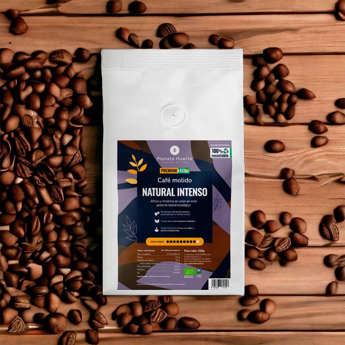 Intense naturel Eco intense café moulu Planeta Huerto 250 g