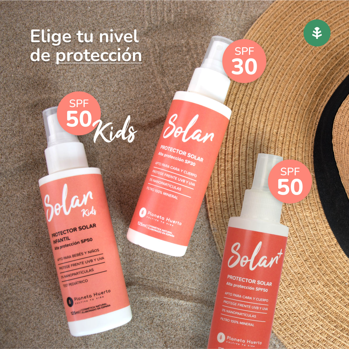 100% minerale zonnebrandcrème SPF 30 Planeta Huerto 125 ml