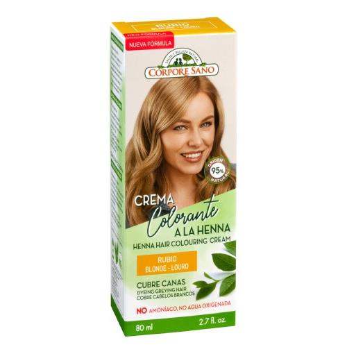 Corpore Sano blonde henna cream for grey hair 80 ml