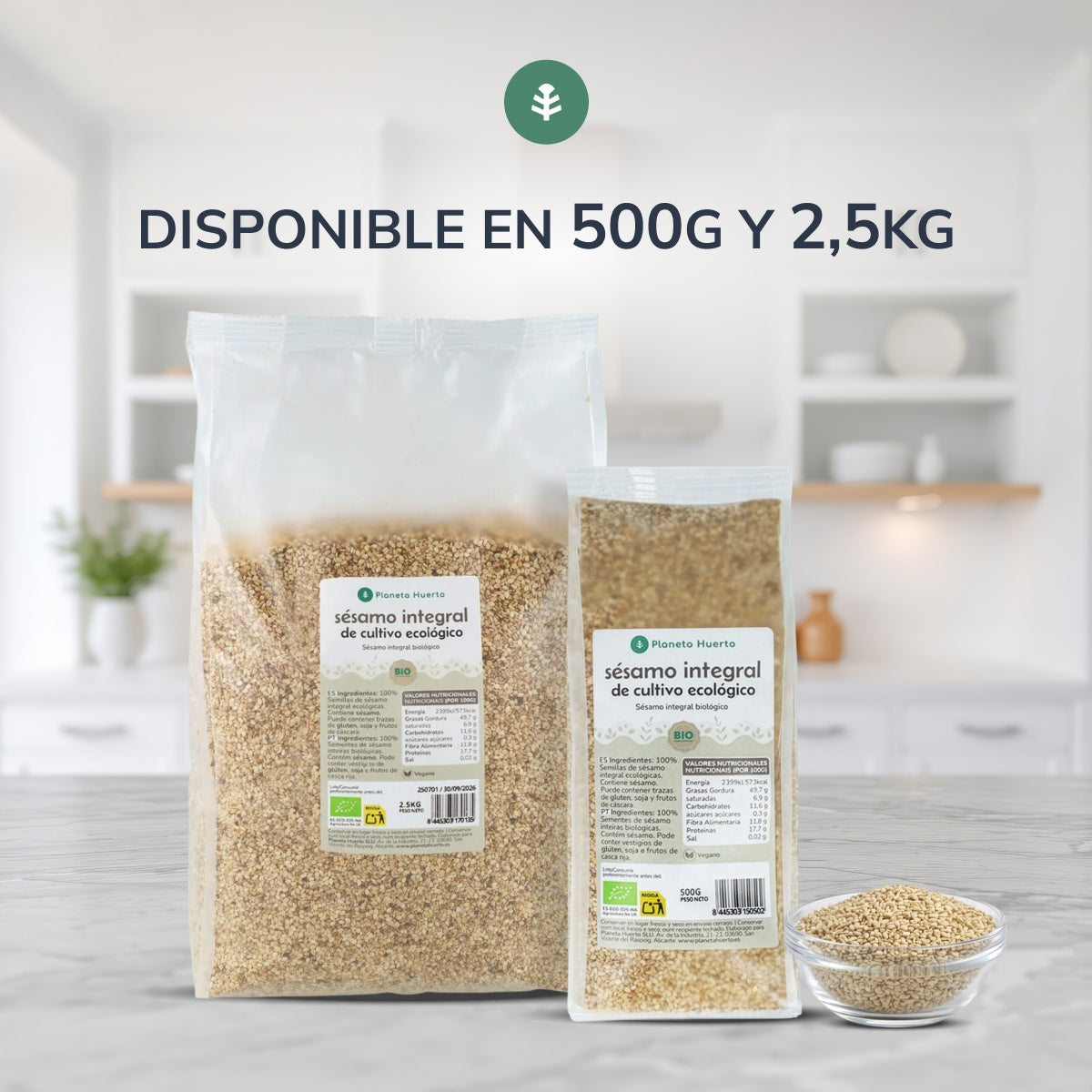 Wholemeal sesame ECO Planet Garden 2,5 kg