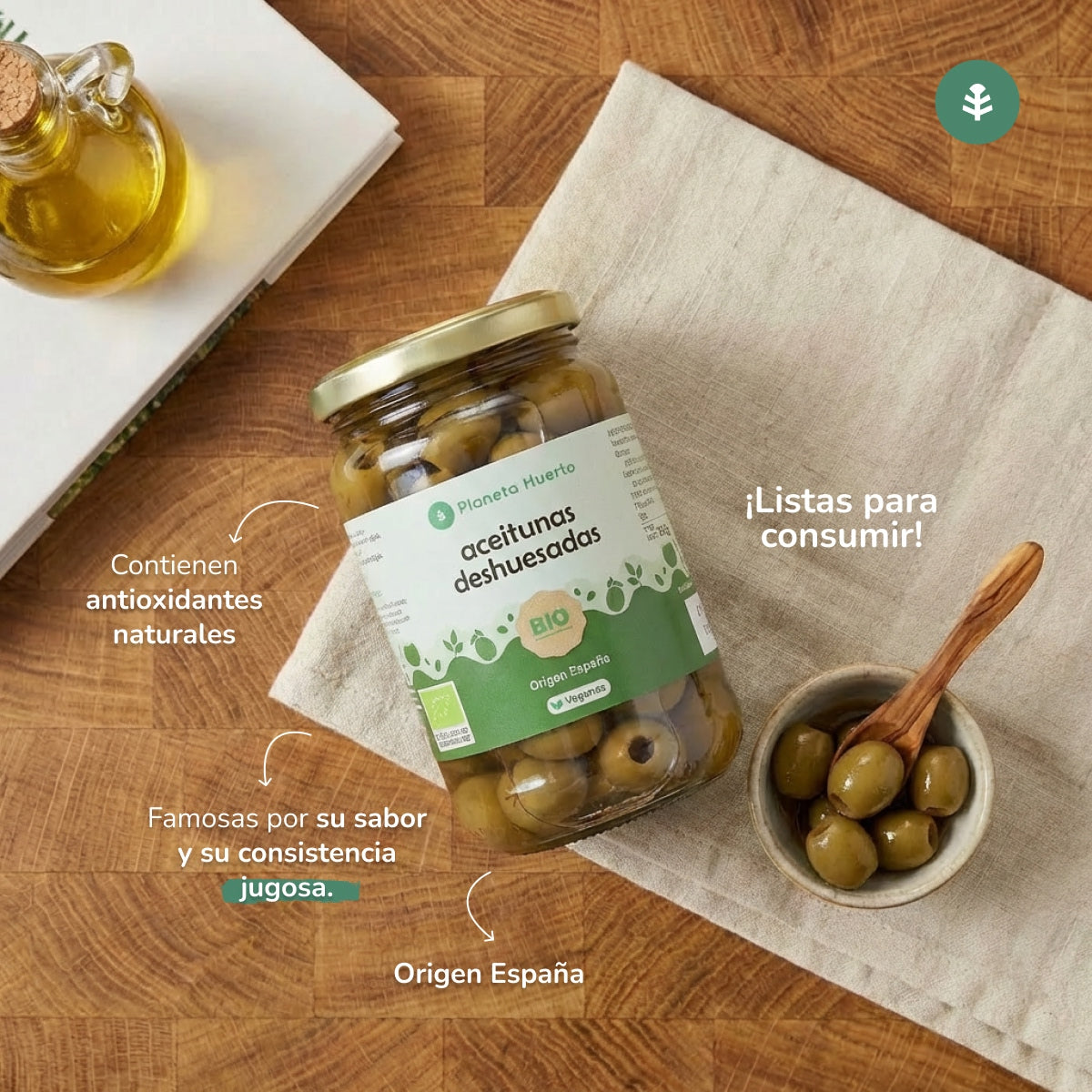 Pitted olives Eco Planeta Huerto 335 g