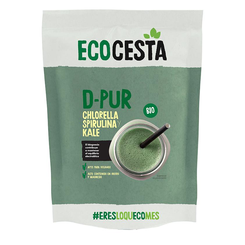 D-Pur Chlorella, Spirulina und Bio-Grünkohl Ecocesta 175 g