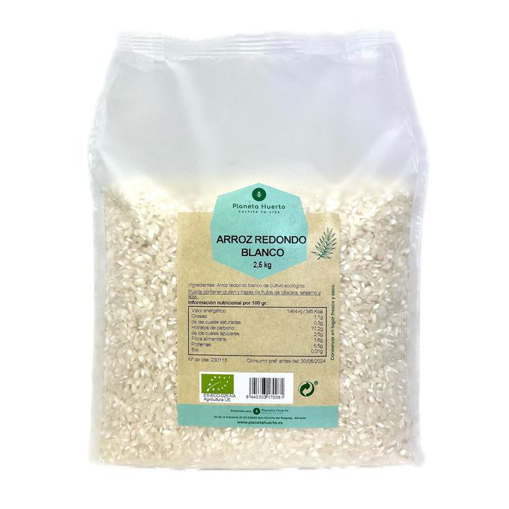 Arroz Redondo Blanco ECO Planeta Huerto 2,5 kg