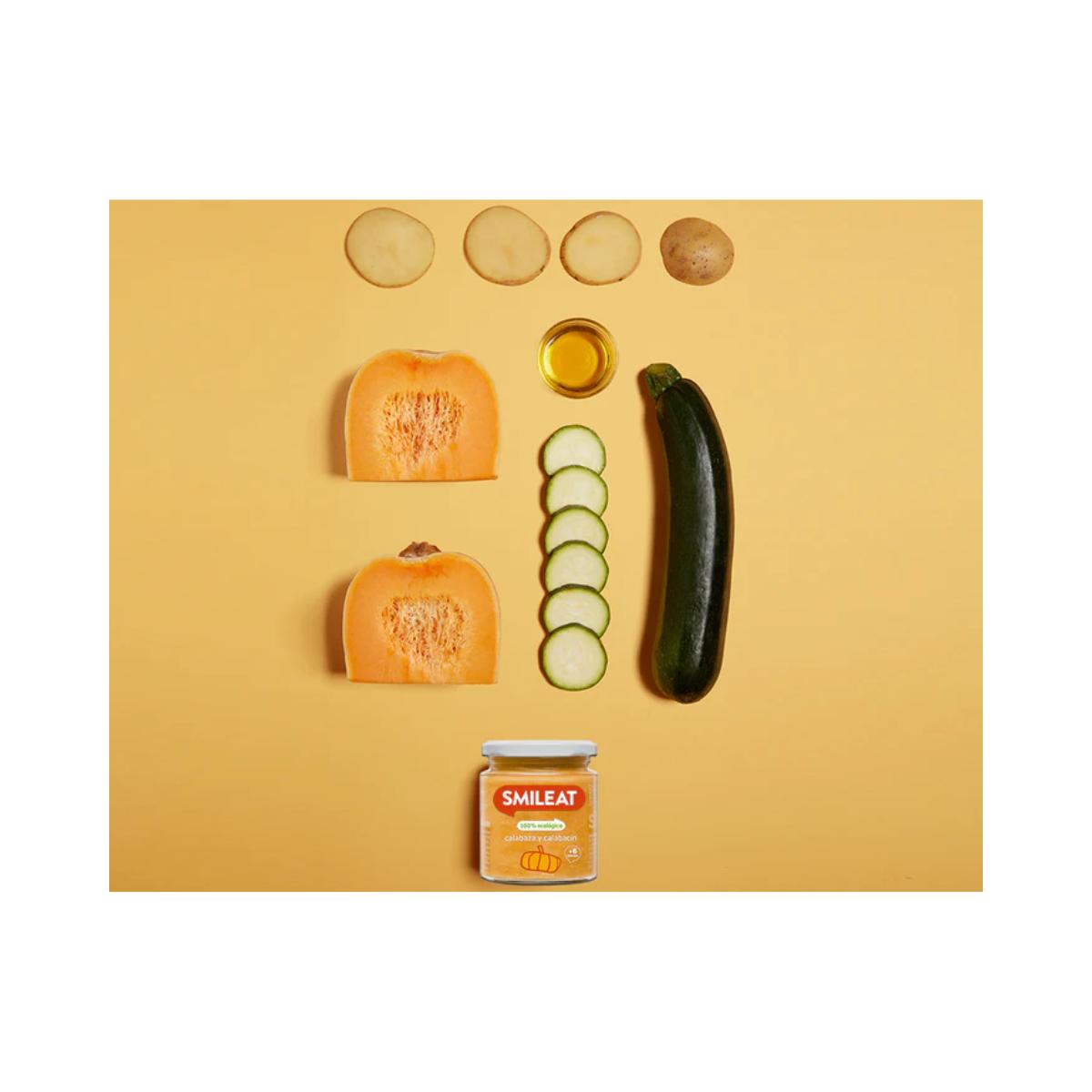 Słoiczek BIO z dynią i cukinią +6 miesięcy Smileat 230 g