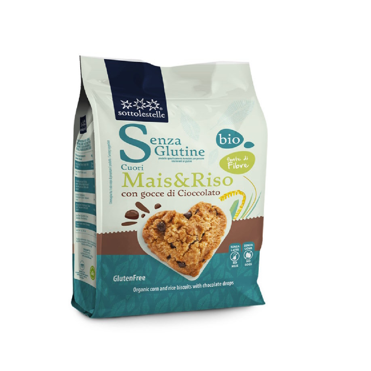 Vegane Kekse mit Schokoladenstückchen, glutenfrei, Sotto, 250 g