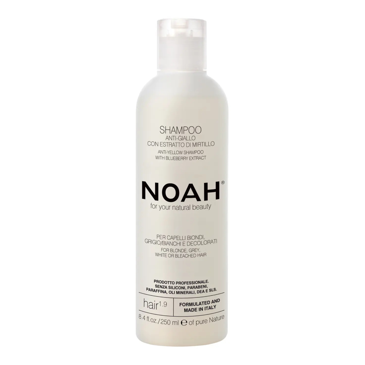 Shampooing anti-jaunissement à l'extrait de myrtille Noah 250 ml