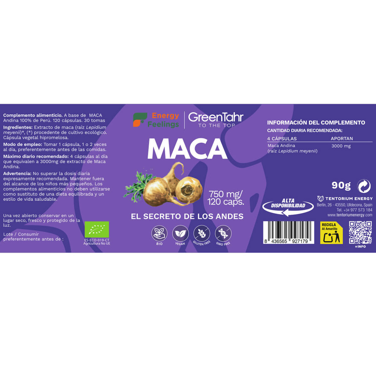 Maca Mix ECO Energy Feelings 120 kapslar
