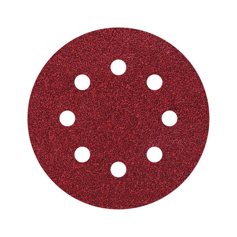 25 självhäftande slipskivor med hål Ø 125 mm Wolfcraft Korn 120