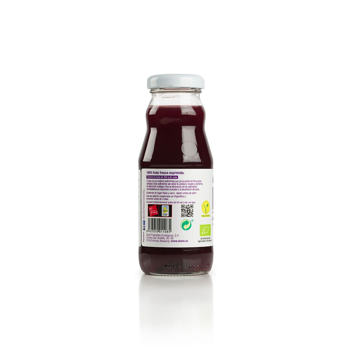 100 % pressad ekologisk svart druvsaft Ékolo 200 ml