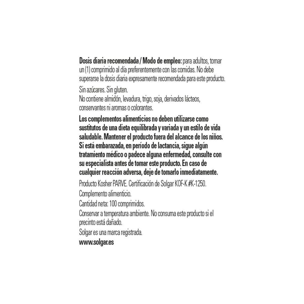 Vitamina B12 100 mcg Solgar 100 compresse