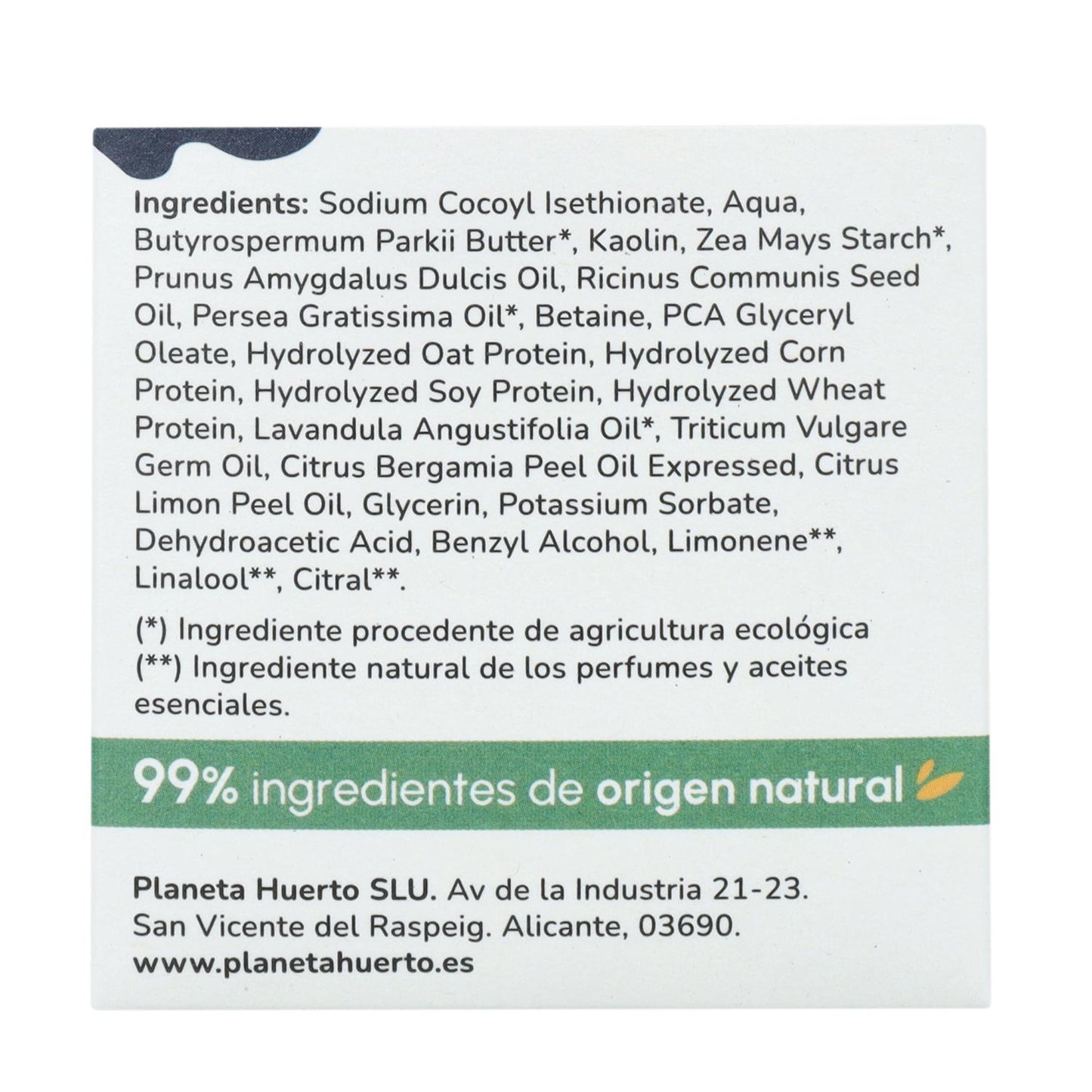 Curly Method Solid Shampoo med hydrolyserat protein Planeta Huerto 85 g