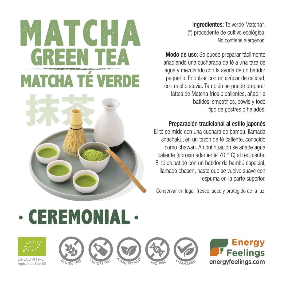 ECO ceremonial matcha tea, Energy Feelings, 100 g