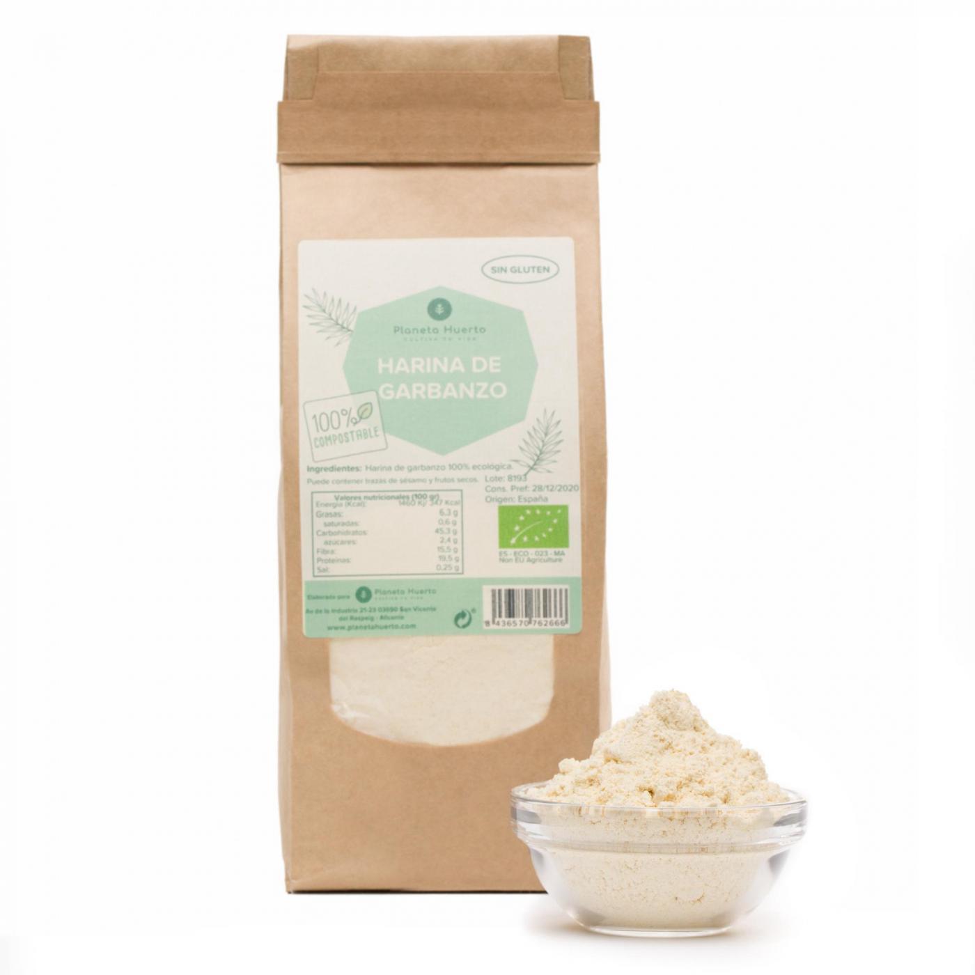 Glutenvrij Kikkererwtenmeel ECO Planeta Huerto 1kg